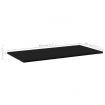 Bookshelf Boards 4 pcs Black 80x40x1.5 cm Engineered Wood