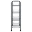 4-Tier Kitchen Trolley Grey 46x26x85 cm Iron