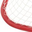 Hockey Goal Red and White 183x71x122 cm Polyester