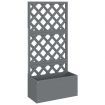 Trellis Planter Grey 65x33x135 cm WPC