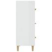 Sideboard High Gloss White 70x34x90 cm Engineered Wood