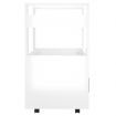 Kitchen Trolley High Gloss White 60x45x80 cm Engineered Wood