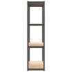 4-Layer Storage Shelf Anthracite Steel and Engineered Wood
