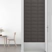 Wall Panels 12 pcs Dark Grey 30x15 cm Fabric 0.54 m²