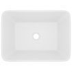 Luxury Wash Basin Matt White 41x30x12 cm Ceramic