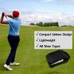 Golf Shoes Bags Travel Shoes Bags Zippered Sport Shoes Bag (Black)