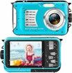 Waterproof Camera Full HD 2.7K 48 MP Underwater Camera Video Recorder with 64G Memory Card for Snorkeling