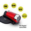 Camera Camcorder, 270 Degree Rotation Portable Digital Video Camcorder (Red)