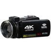 4K Video Camera Camcorder Ultra HD 56MP Vlogging Camera with Microphone, Handheld Stabilizer, 2 Batteries