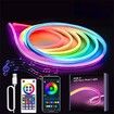 12V 3 Meter RGB Neon LED Strip, USB Cable Smart Rope Lights, App Music Sync Color Changing Light