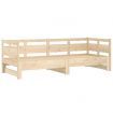 Pull-out Day Bed Solid Wood Pine 2x(92x187) cm