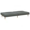 Sofa Bed Dark Grey Fabric