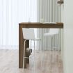 Wall Bar Table Brown Oak 102x45x103.5 cm Engineered Wood