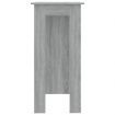 Bar Table with Shelf Grey Sonoma 102x50x103.5 cm Engineered Wood