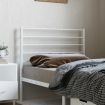 Metal Headboard White 107 cm