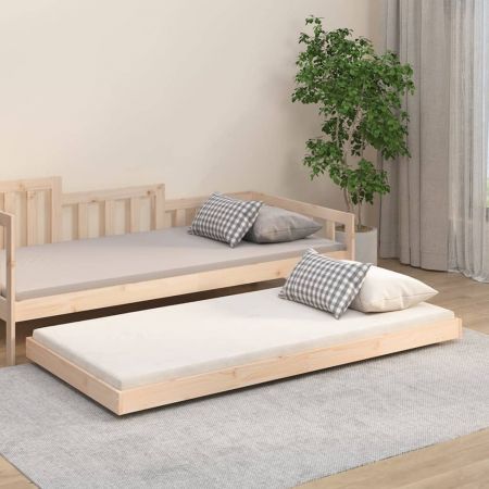 Bed Frame 92x187 cm Solid Wood Pine Single Size