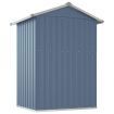 Garden Shed Grey 126x97.5x177 cm Galvanised Steel