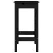 Bar Chairs 2 pcs Black 40x40x78 cm Solid Wood Pine