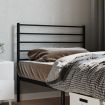 Metal Headboard Black 107 cm