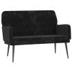 Bench Black 108x79x79 cm Velvet