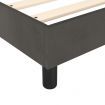 Box Spring Bed Frame Dark Grey 137x190 cm Double Velvet