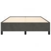 Bed Frame Dark Grey 137x190 cm Double Velvet