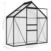 Greenhouse Anthracite Aluminium 1.33 m²