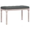 Bench Dark Grey 80x40x49 cm Fabric