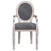 Dining Chair Dark Grey 54x56x96.5 cm Velvet