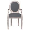 Dining Chair Dark Grey 54x56x96.5 cm Fabric