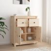 Sideboard 70x35x80 cm Solid Wood Pine