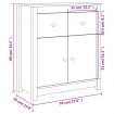 Sideboard 70x35x80 cm Solid Wood Pine