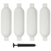 Boat Fender 4 pcs White 51x14 cm PVC