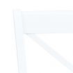 Dining Chairs 2 pcs White Solid Rubber Wood
