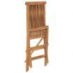 Folding Garden Chairs 4 pcs Solid Wood Teak