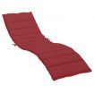 Sun Lounger Cushion Wine Red 200x70x3cm Oxford Fabric