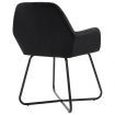 Dining Chairs 2 pcs Black Velvet