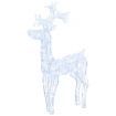 Reindeer Christmas Decoration 90 LEDs 60x16x100 cm Acrylic