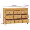 Chest of Drawers 80x30x55 cm Solid Wood Teak