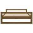 Dog Bed Honey Brown 105.5x75.5x28 cm Solid Pine Wood