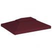 2-Tier Gazebo Top Cover 310 g/m² 4x3 m Bordeaux