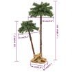 Artificial Double Palm Tree with LEDs 125 cm&210 cm