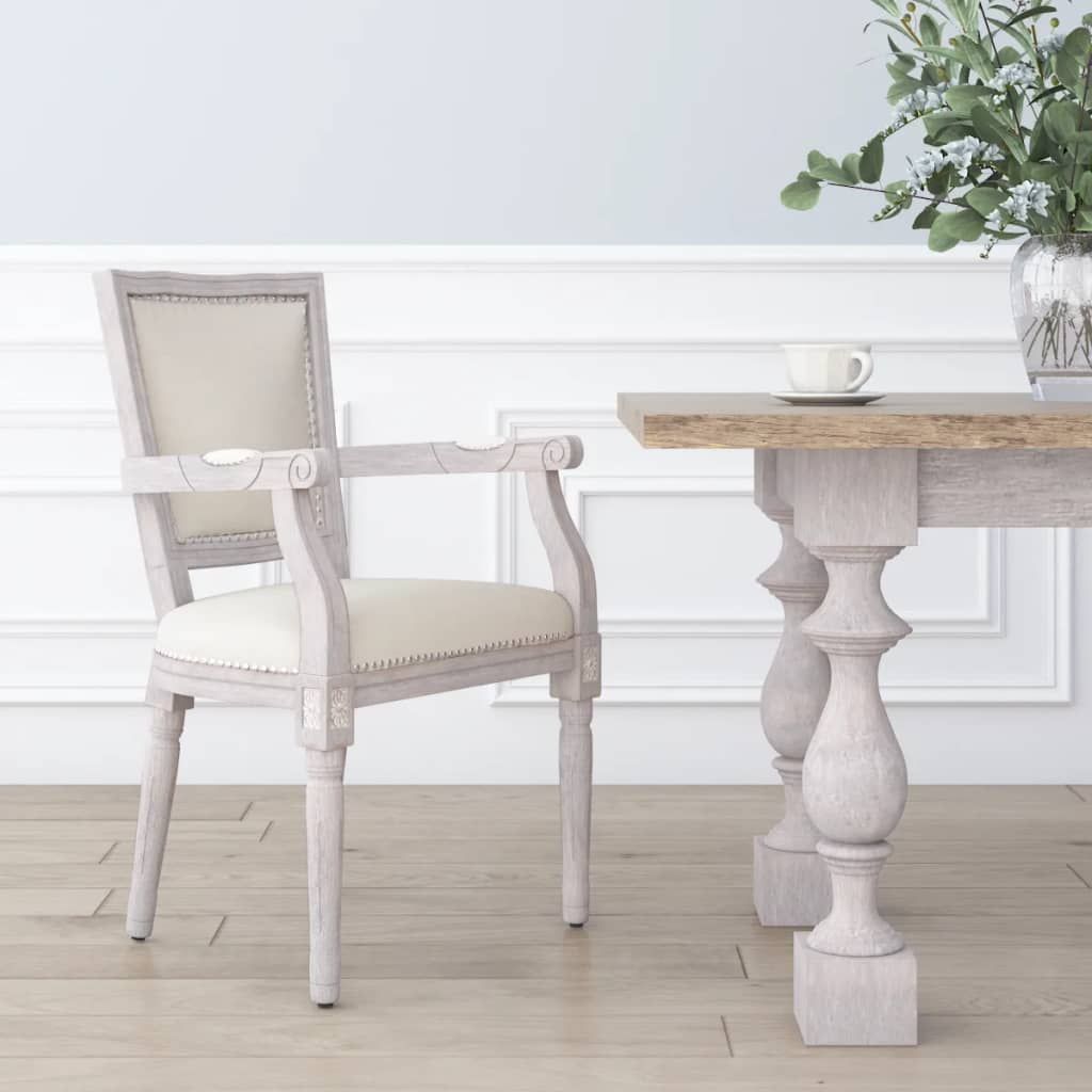 Dining Chair Beige linen