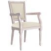 Dining Chair Beige linen