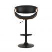 Artiss 2x Bar Stools Gas Lift Leather w/Armrest