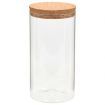 Storage Glass Jars with Cork Lid 6 pcs 1100 ml