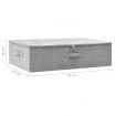 Storage Box Fabric 70x40x18 cm Grey