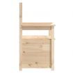 Bench 112.5x51.5x96.5 cm Solid Wood Pine