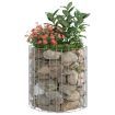 Circular Gabion Pole Galvanised Steel Ø50x50 cm