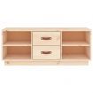 TV Cabinet 100x34x40 cm Solid Wood Pine